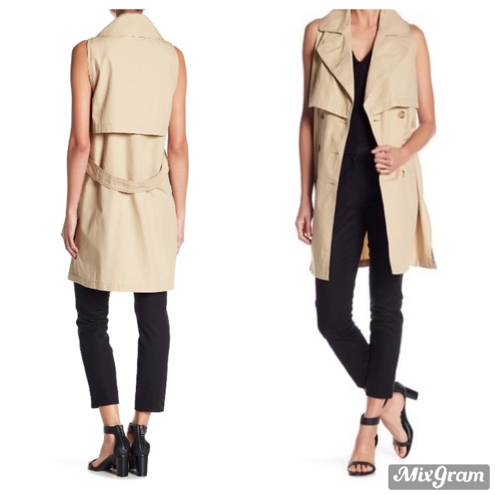 Abound Women’s Tan Trench Vest Size Small
